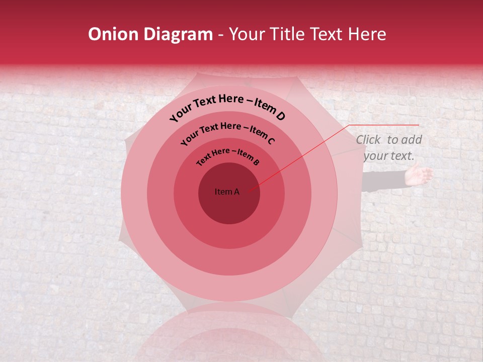 Girl Stand Caucasian PowerPoint Template