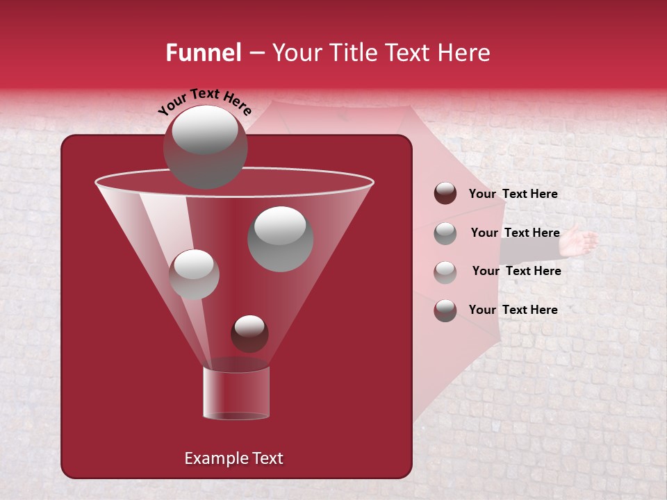 Girl Stand Caucasian PowerPoint Template