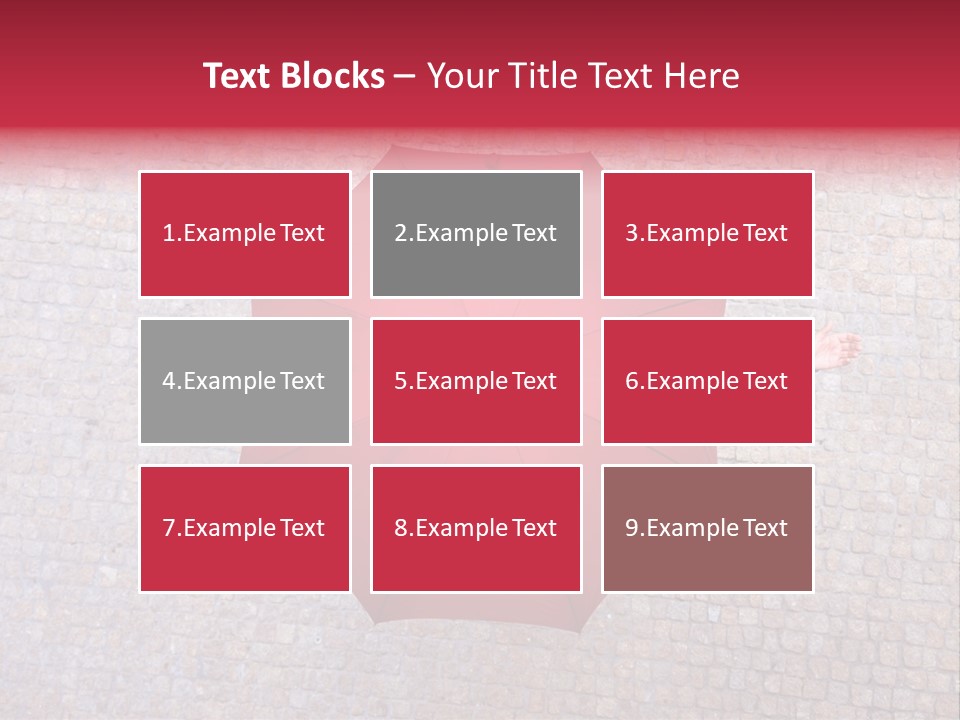 Girl Stand Caucasian PowerPoint Template