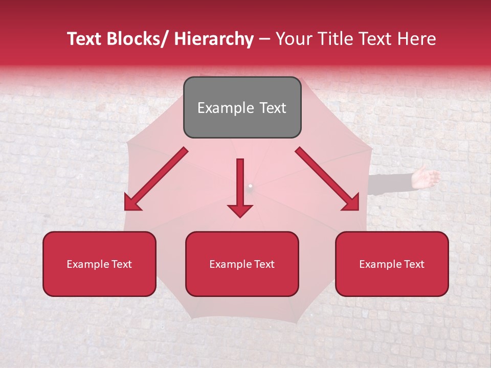 Girl Stand Caucasian PowerPoint Template