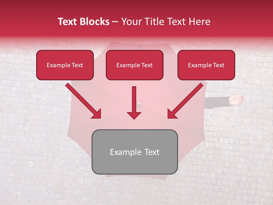 Girl Stand Caucasian PowerPoint Template