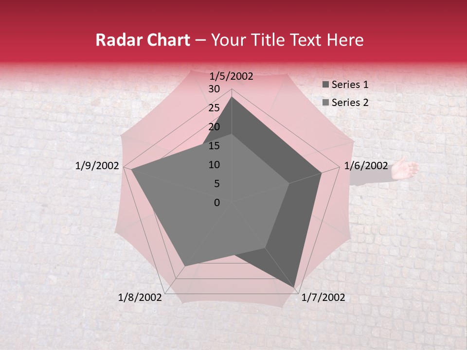 Girl Stand Caucasian PowerPoint Template