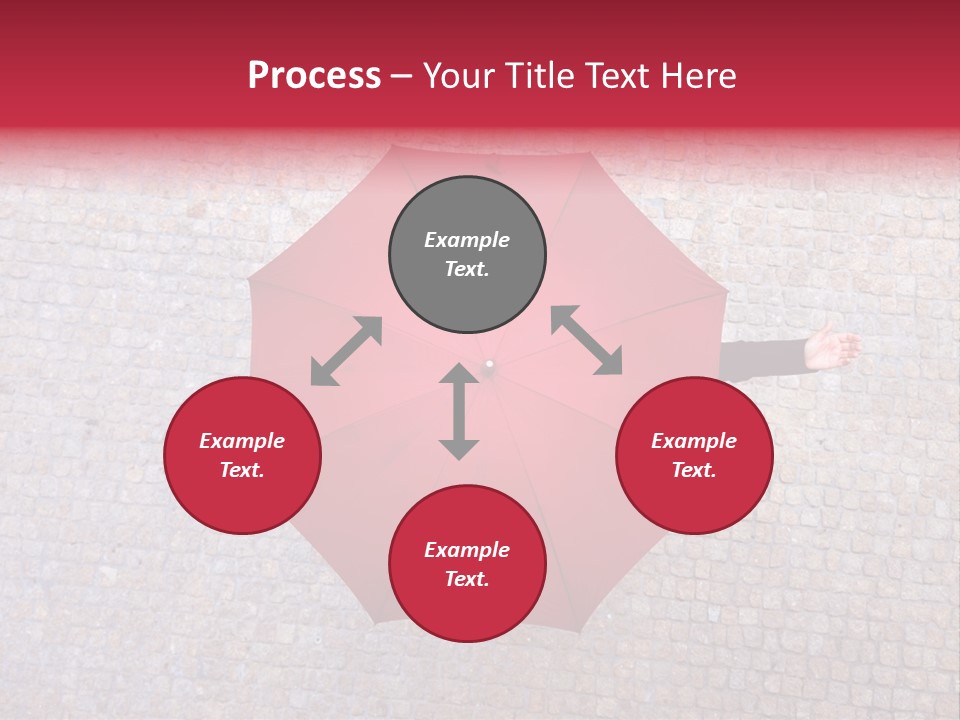 Girl Stand Caucasian PowerPoint Template