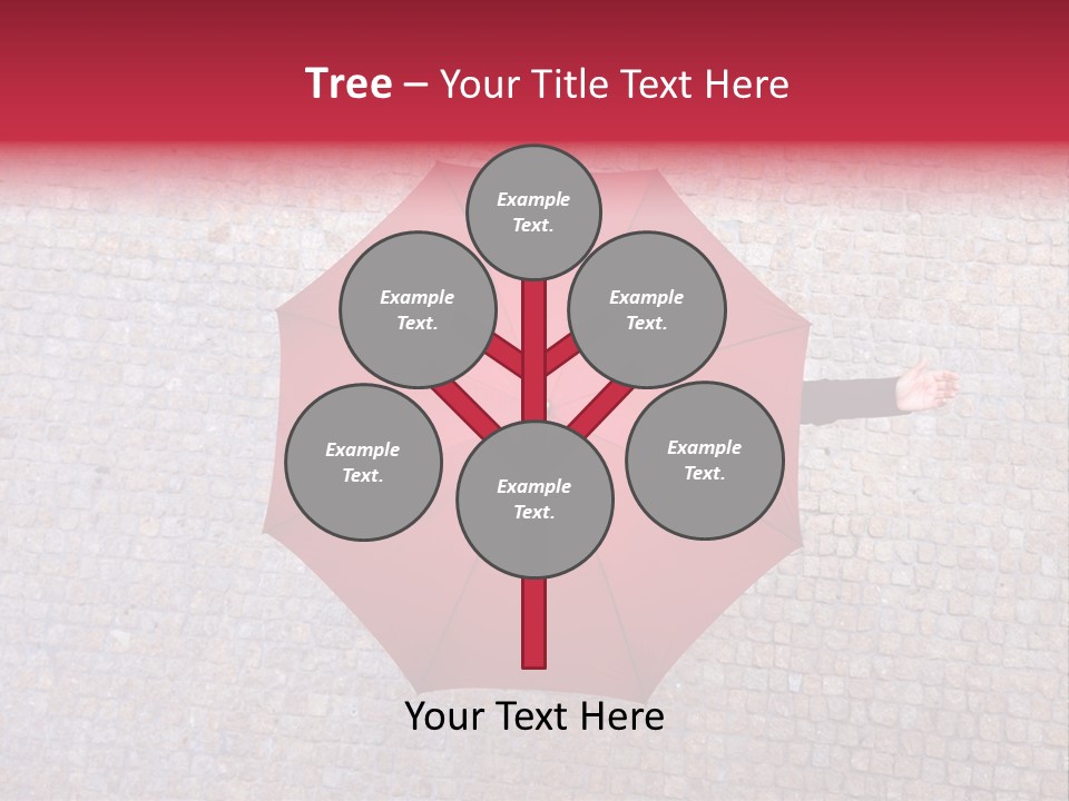 Girl Stand Caucasian PowerPoint Template