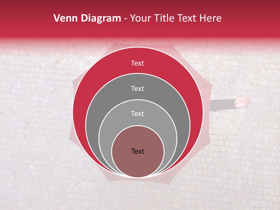 Girl Stand Caucasian PowerPoint Template