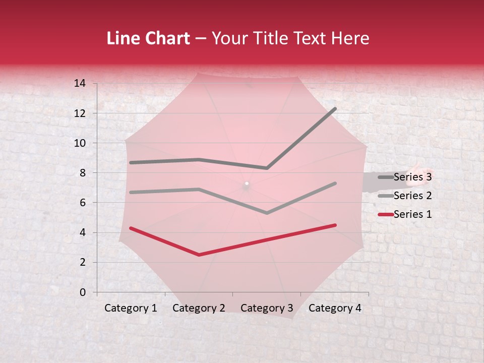Girl Stand Caucasian PowerPoint Template