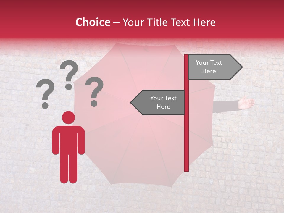 Girl Stand Caucasian PowerPoint Template