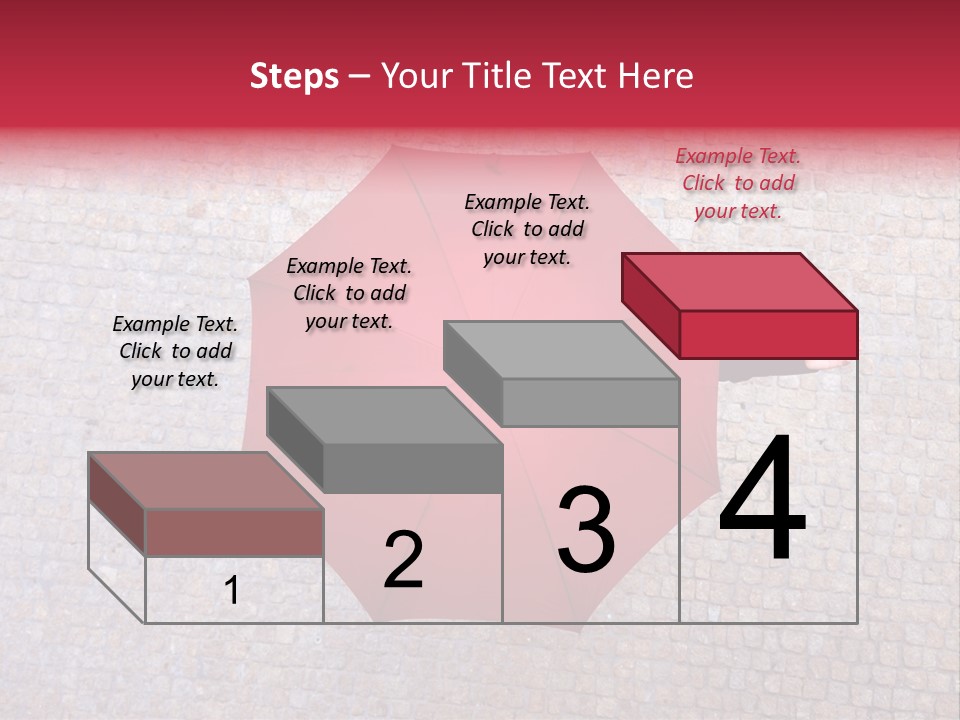 Girl Stand Caucasian PowerPoint Template