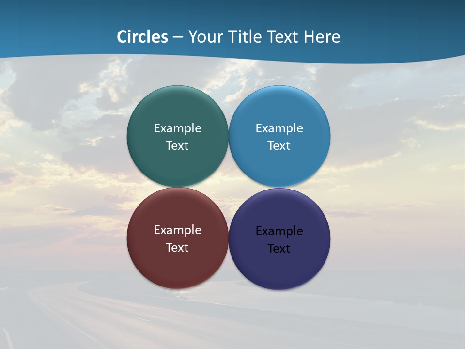 Blue Storm Road PowerPoint Template