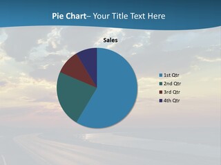 Blue Storm Road PowerPoint Template