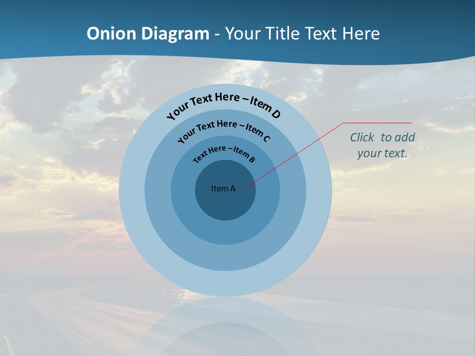 Blue Storm Road PowerPoint Template