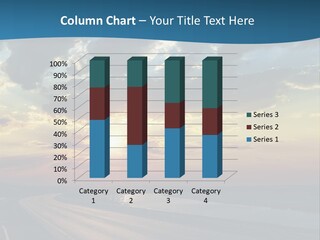 Blue Storm Road PowerPoint Template