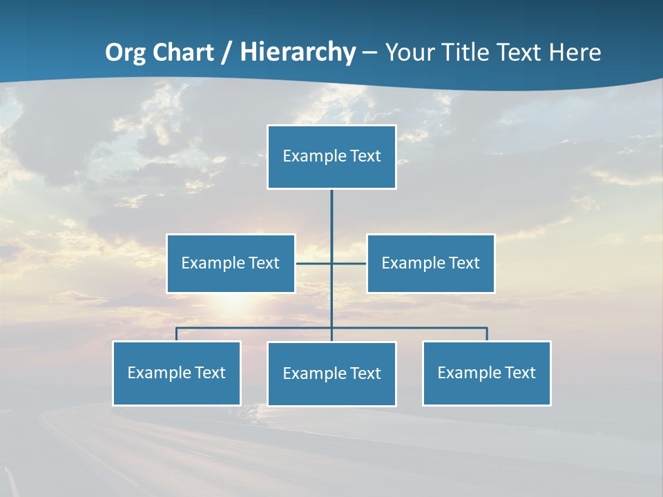 Blue Storm Road PowerPoint Template