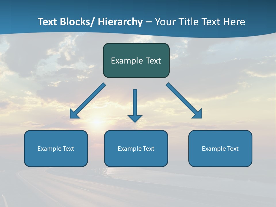 Blue Storm Road PowerPoint Template