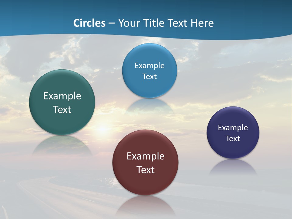 Blue Storm Road PowerPoint Template