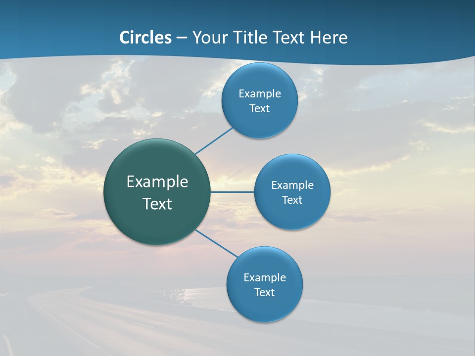 Blue Storm Road PowerPoint Template