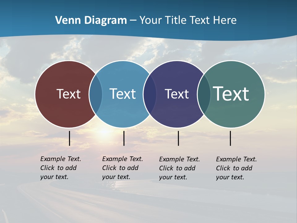 Blue Storm Road PowerPoint Template