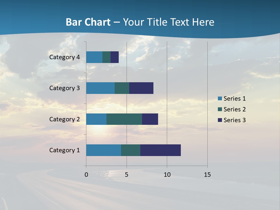 Blue Storm Road PowerPoint Template