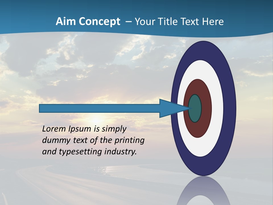 Blue Storm Road PowerPoint Template