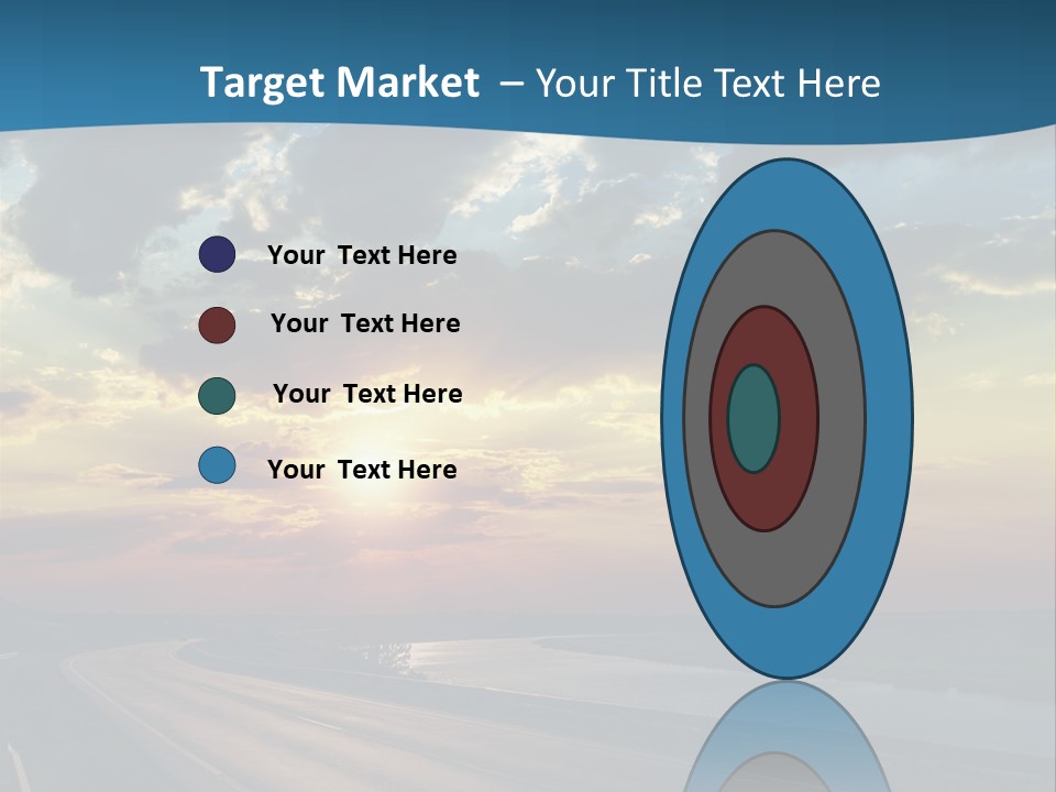 Blue Storm Road PowerPoint Template