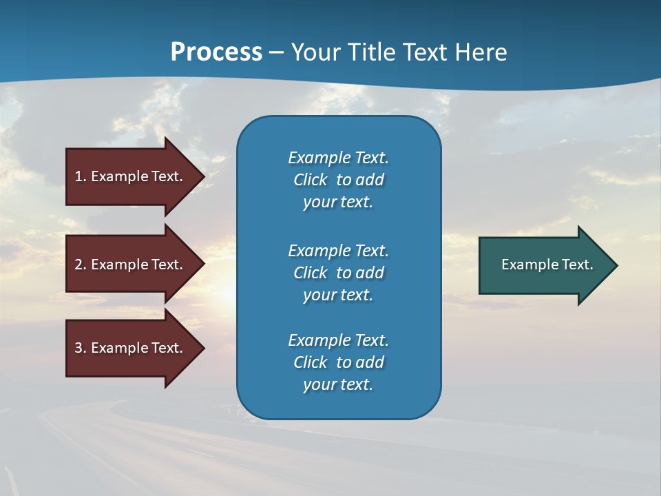 Blue Storm Road PowerPoint Template