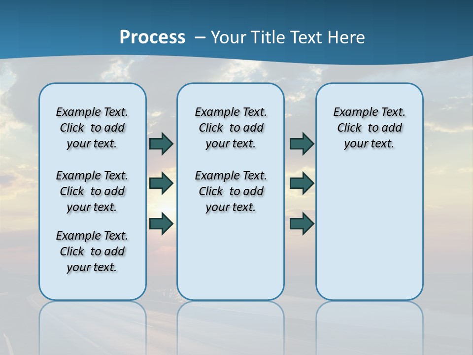 Blue Storm Road PowerPoint Template