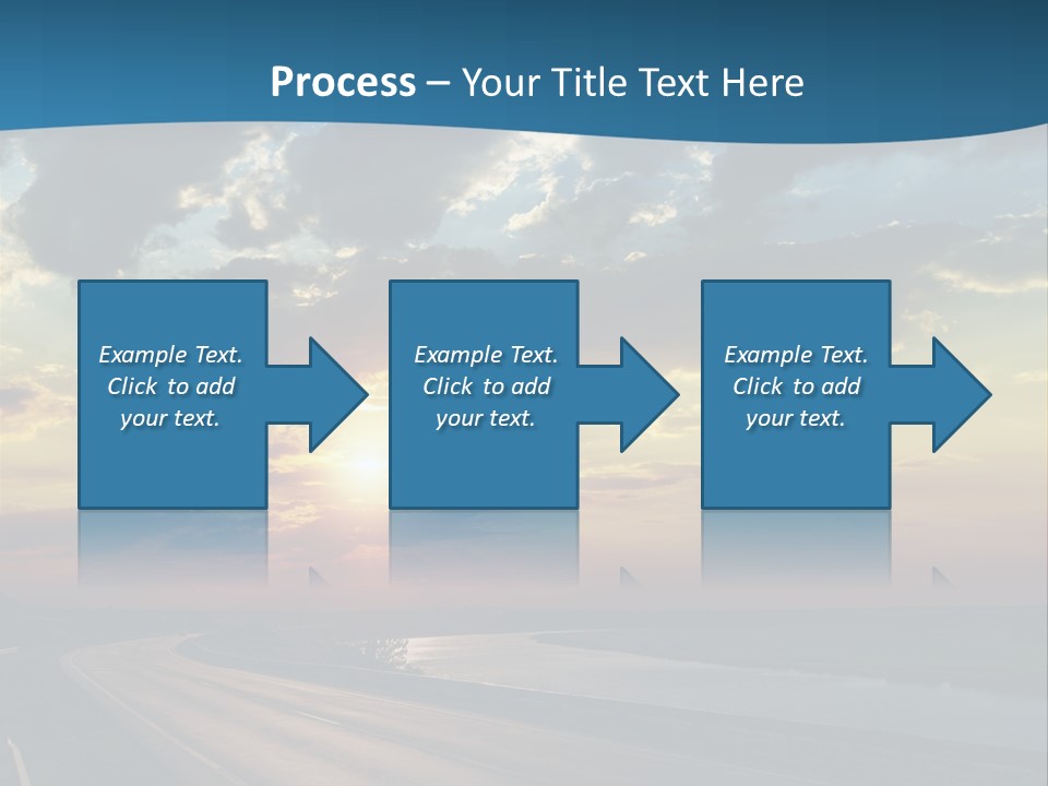 Blue Storm Road PowerPoint Template
