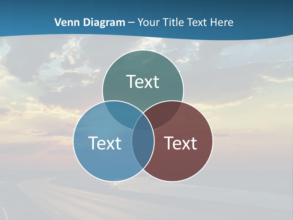 Blue Storm Road PowerPoint Template