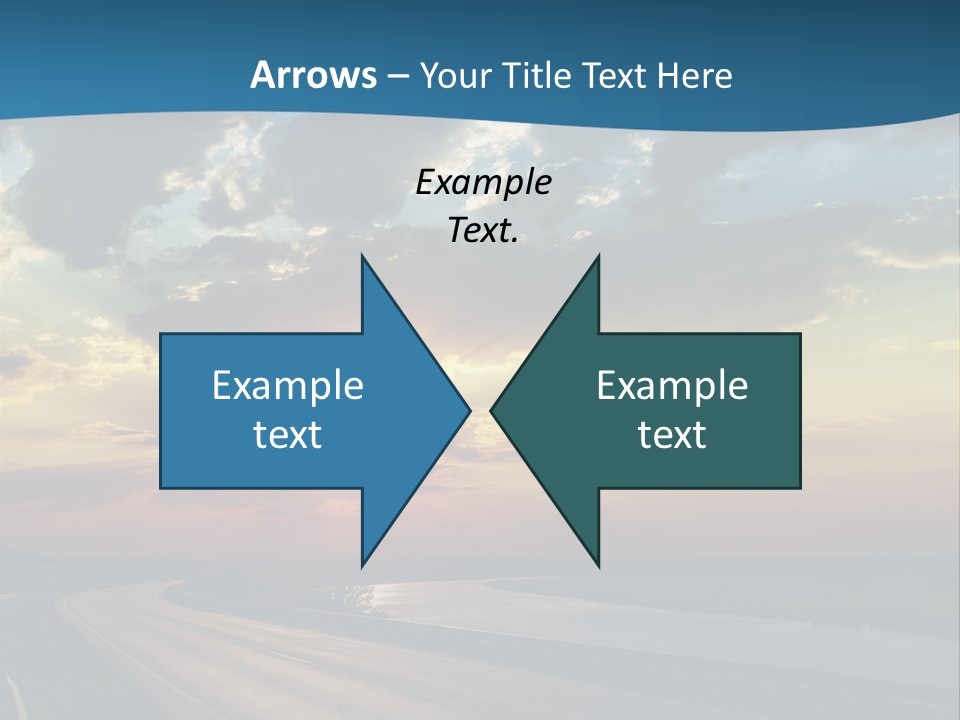 Blue Storm Road PowerPoint Template