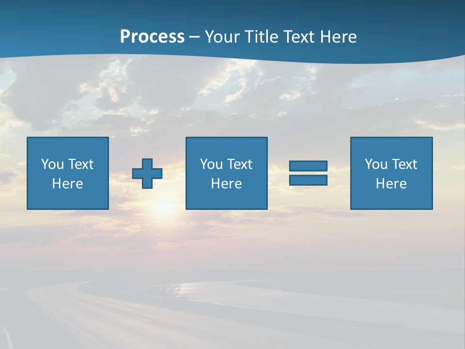 Blue Storm Road PowerPoint Template