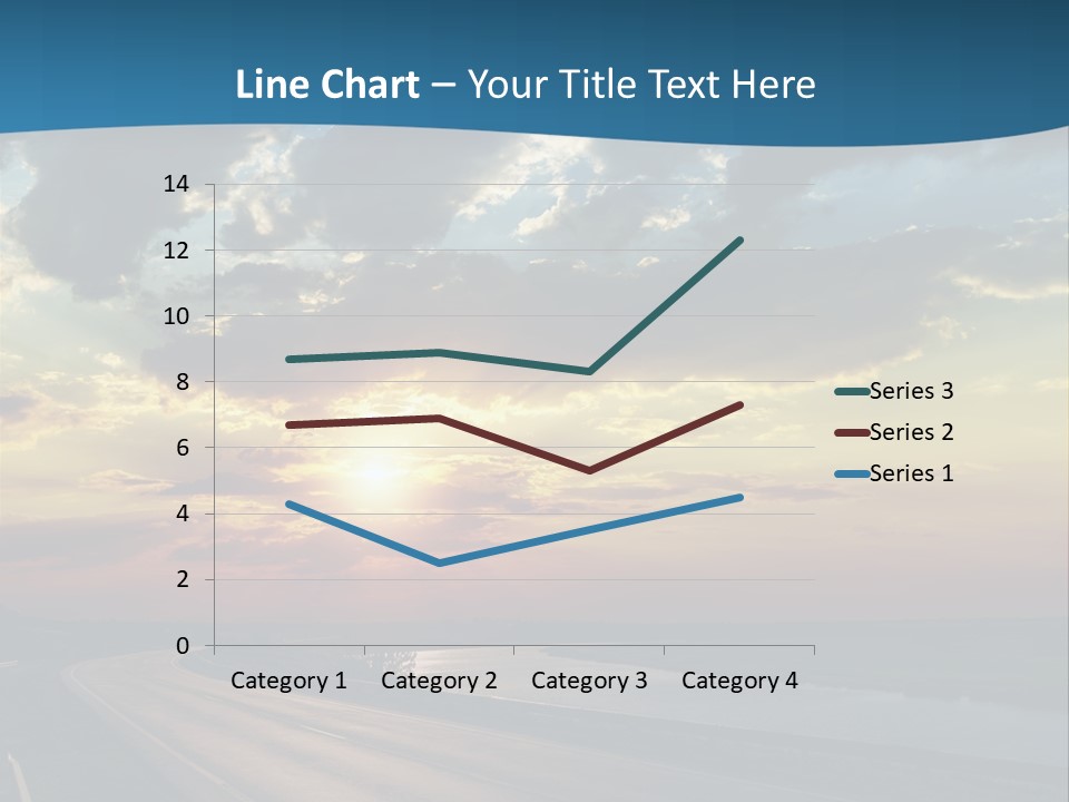 Blue Storm Road PowerPoint Template