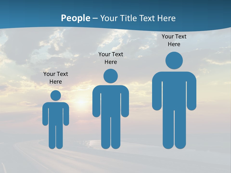 Blue Storm Road PowerPoint Template