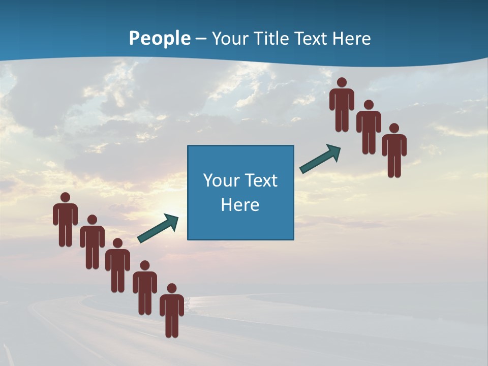 Blue Storm Road PowerPoint Template