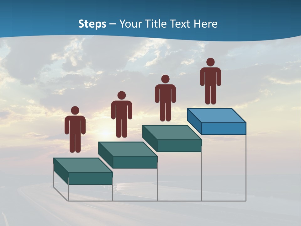 Blue Storm Road PowerPoint Template