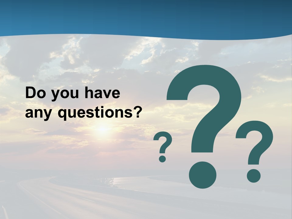 Blue Storm Road PowerPoint Template