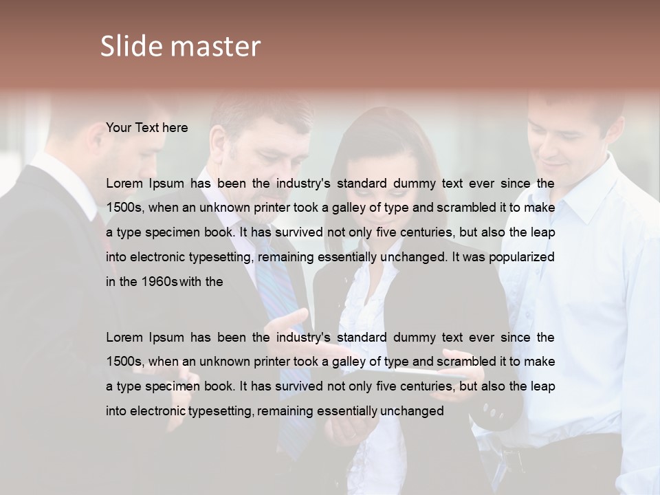 Corporate Discussing Together PowerPoint Template