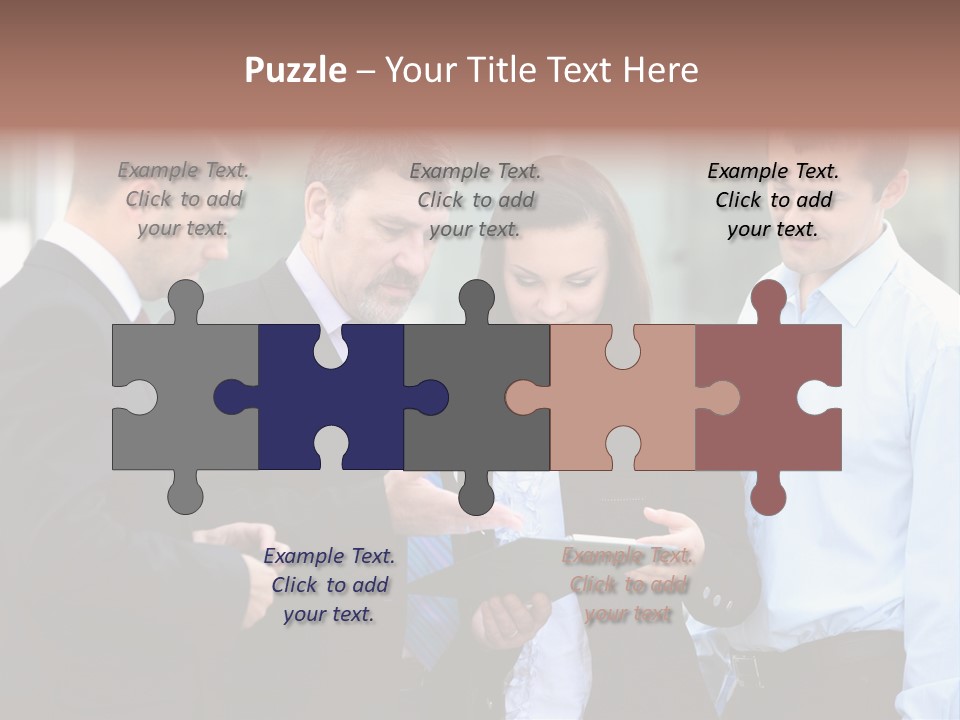 Corporate Discussing Together PowerPoint Template