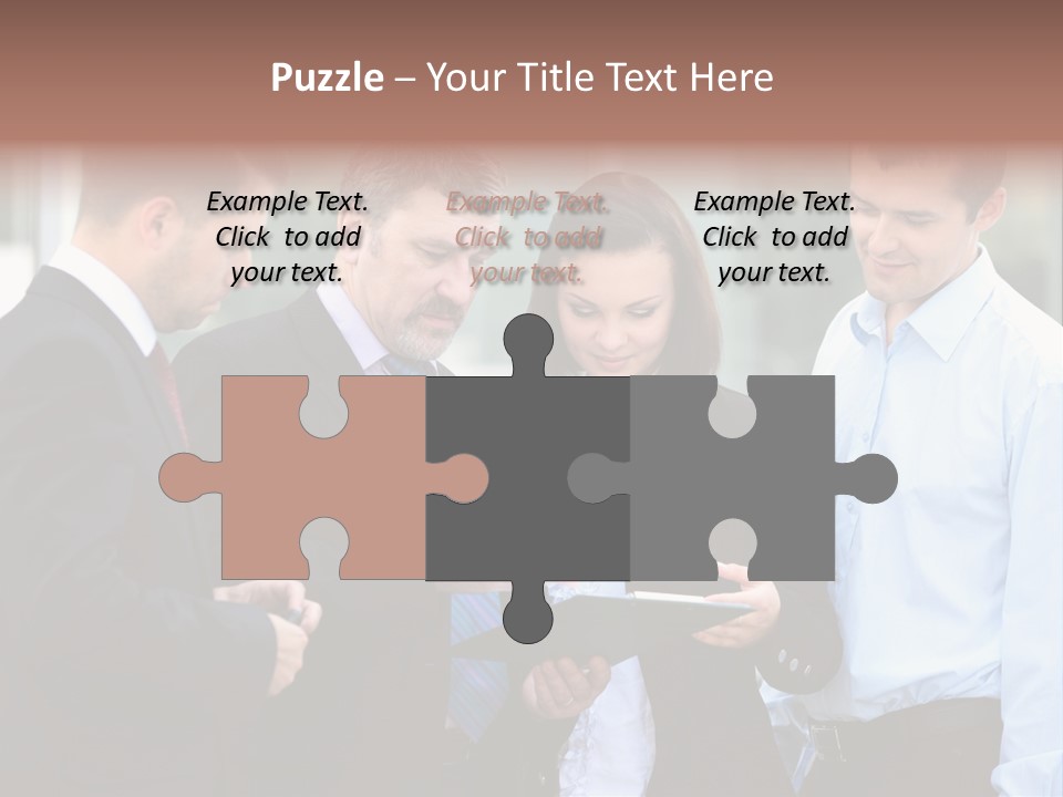 Corporate Discussing Together PowerPoint Template