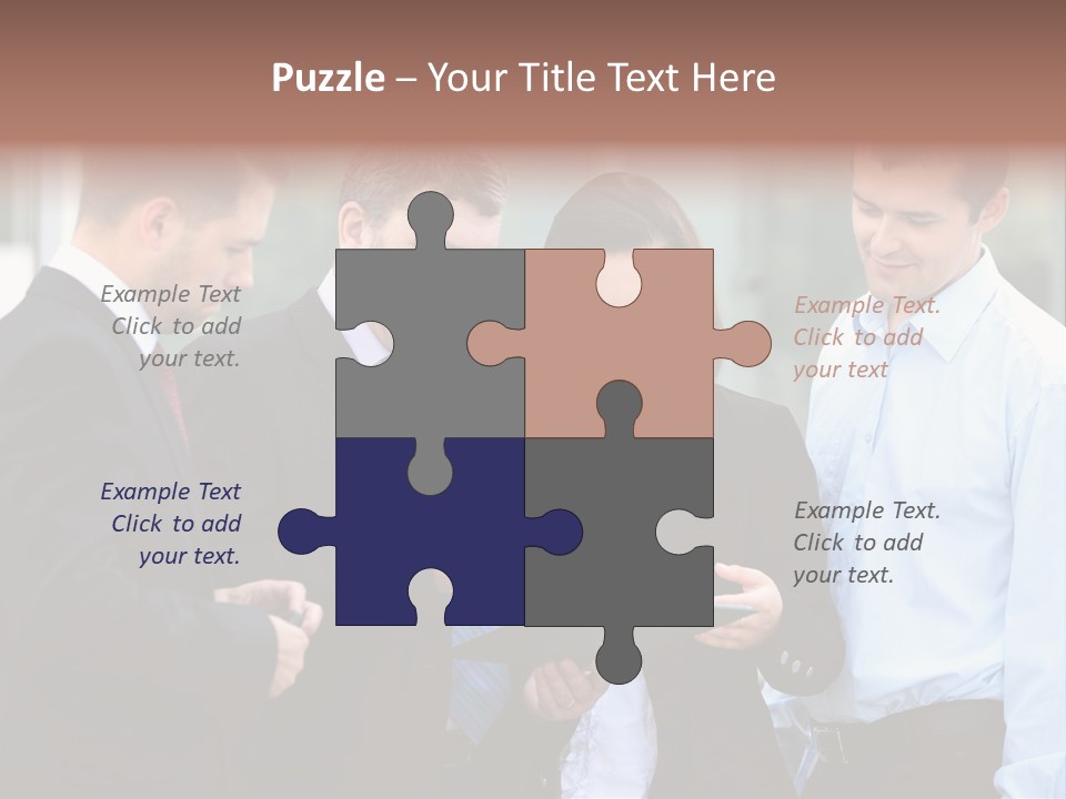 Corporate Discussing Together PowerPoint Template