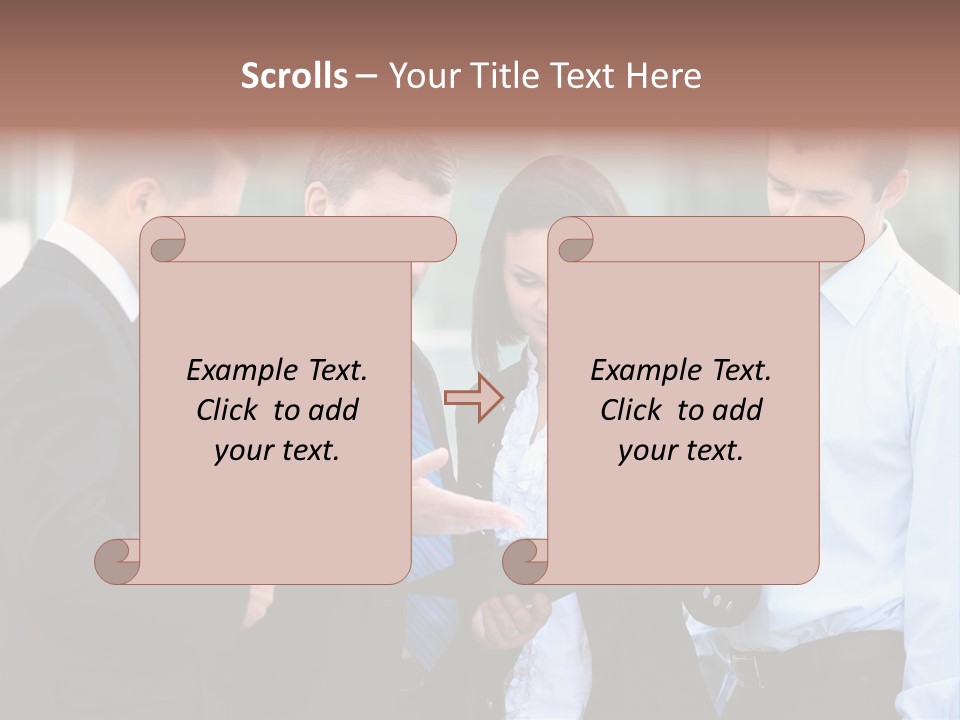 Corporate Discussing Together PowerPoint Template