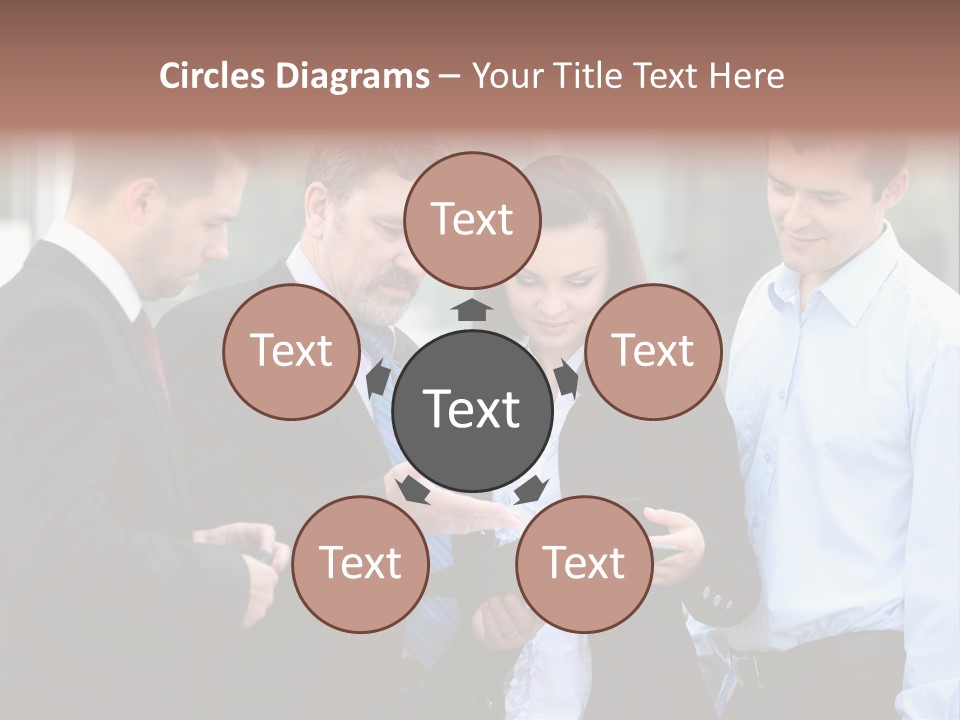 Corporate Discussing Together PowerPoint Template