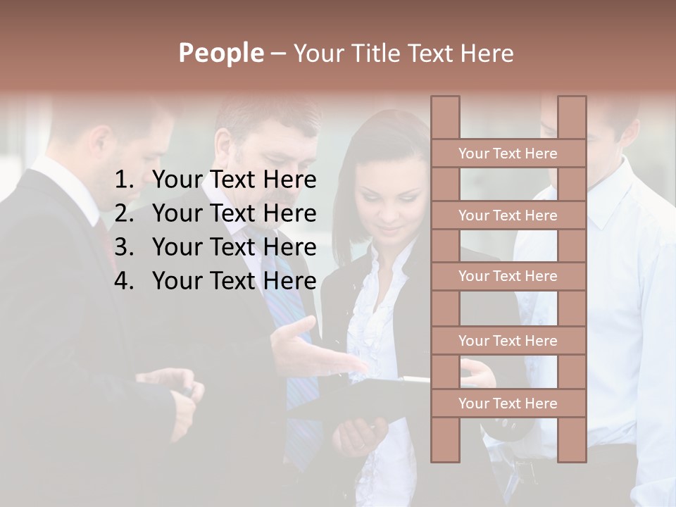 Corporate Discussing Together PowerPoint Template