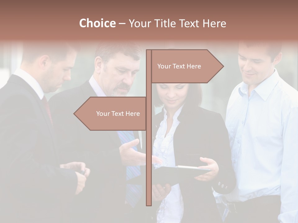 Corporate Discussing Together PowerPoint Template