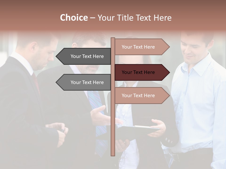 Corporate Discussing Together PowerPoint Template