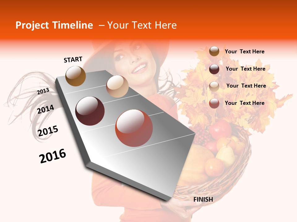 Basket Hat Glad PowerPoint Template