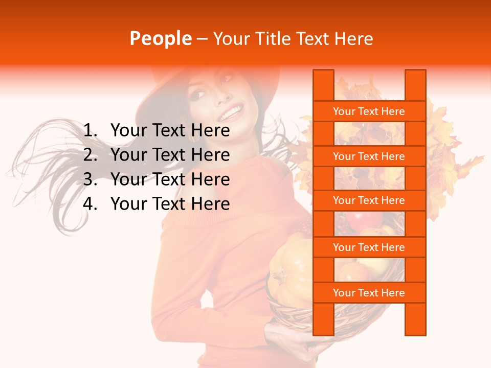 Basket Hat Glad PowerPoint Template