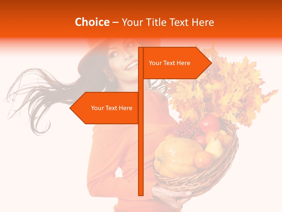 Basket Hat Glad PowerPoint Template