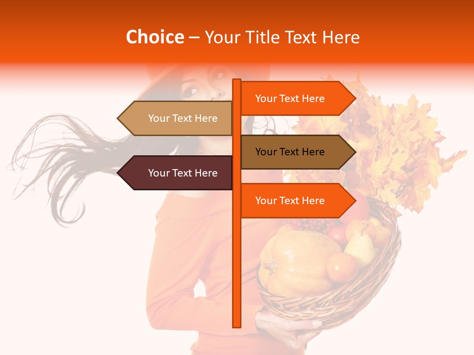 Basket Hat Glad PowerPoint Template