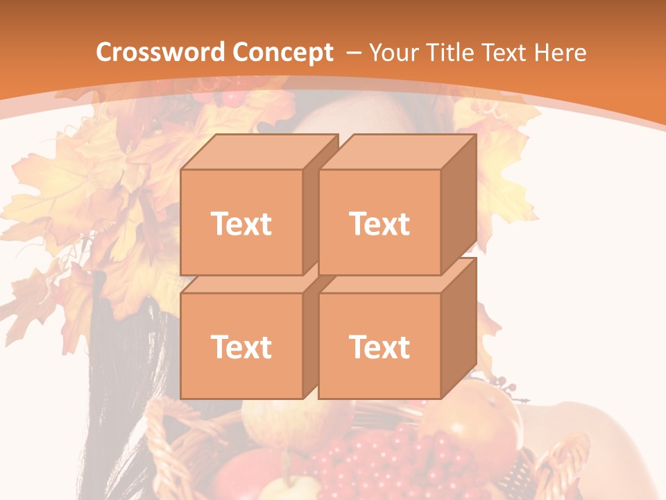 Basket Maple Head PowerPoint Template