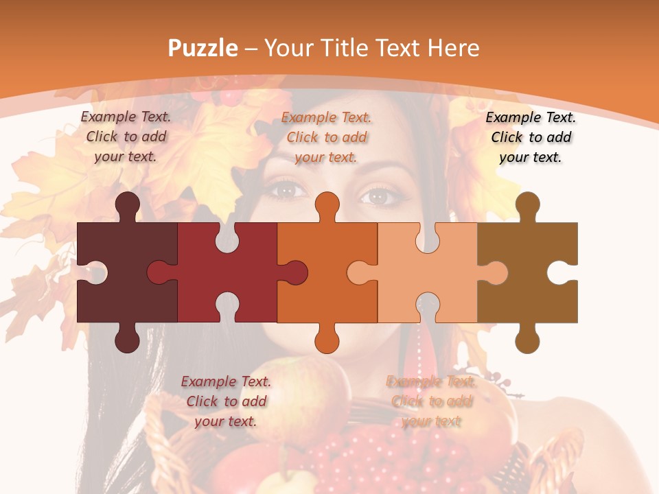 Basket Maple Head PowerPoint Template